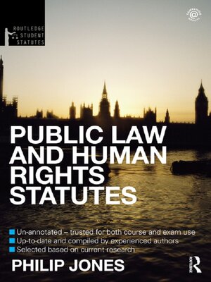 cover image of Public Law and Human Rights Statutes